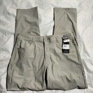 Hurley Mens Exist 5 Pocket Performance Pant Sandstorm Beige Size 34 NWT